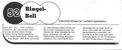 Elektronik-Klingel (Spiel-Telefon)