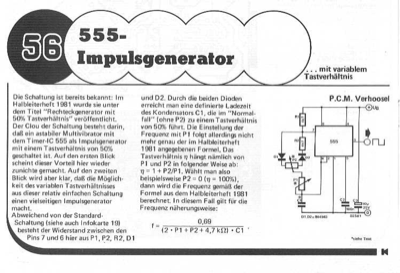 555-Impulsgenerator (variables Tastverhältnis)