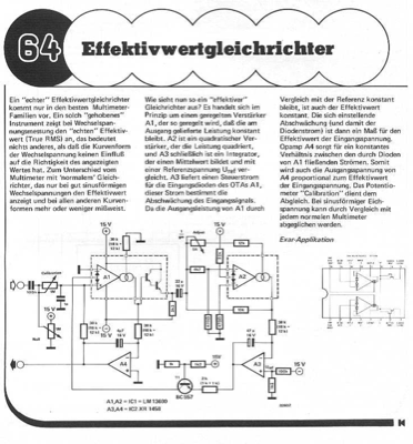 Effektivwertgleichrichter (LM13600, XR1458)