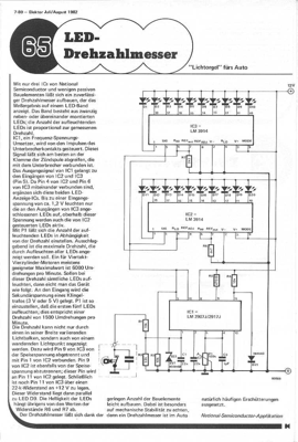 LED-Drehzahlmesser (Auto, LM3914, LM2907)