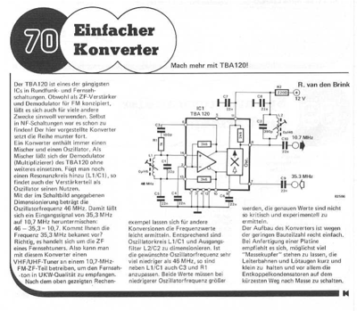 Einfacher Konverter für TV-Ton (TBA120)