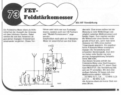 FET-Feldstärkemesser