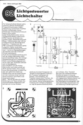 Lichtgesteuerter Lichtschalter (LDR, 741, Triac)