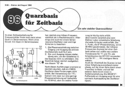 Quarzzeitbasis (bis 30MHz)