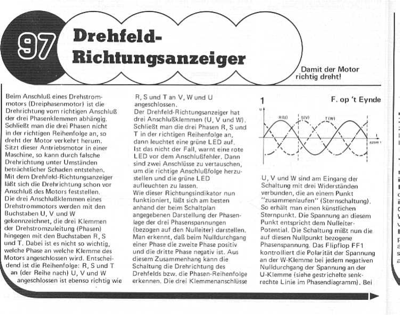 Drehfeld-Richtungsanzeige (Drehstrom)