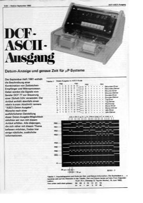 DCF mit ASCII-Ausgang