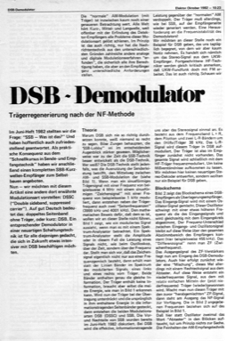 DSB-Demodulator (Trägerregenerierung, SSB)