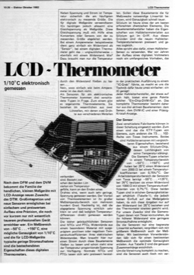 LCD-Thermometer (1/10 Grad)