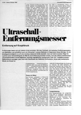 Ultraschall-Entfernungsmesser (3-digit-Anzeige mit 74C928, ca. 8m)