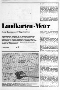 Landkarten-Meter (Wegaufnehmer, Schlitzscheibe)