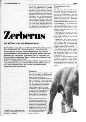 Zerberus (Alarmanlage, Tastenfeld, LS7220)