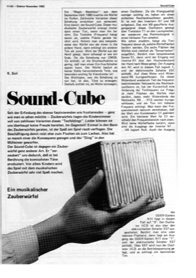 Sound Cube (Sensortasten, Tongenerator)