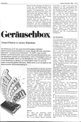 Geräuschbox (Soundgenerator 76477, Ton )