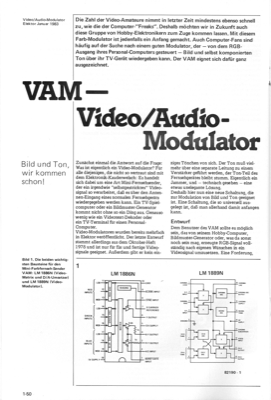 Video-Audio-Modulator (LM1886 LM1889)