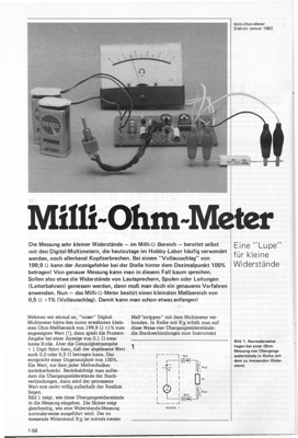 Milli-Ohm-Meter