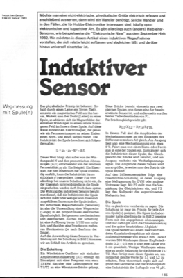 Induktiver Sensor (Wegmessung)