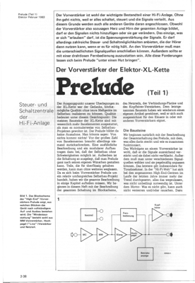 Prelude, Teil 1 (Vorverstärker)