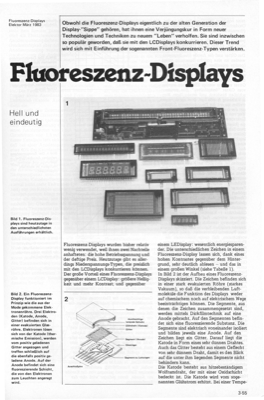 Fluoreszenz-Displays (Allgemeine Plasma-Anzeige)