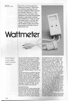 Wattmeter