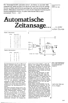 Automatische Zeitansage