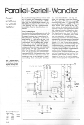 Parallel-Seriell-Wandler (für ASCII-Tastatur)