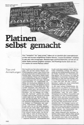 Platinen-Herstellung