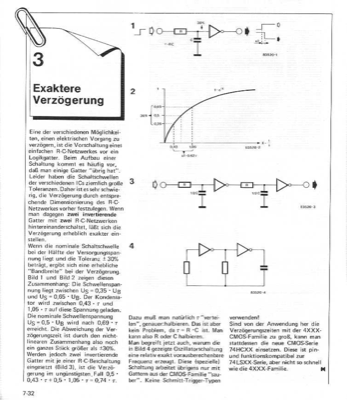 Exakte Verzögerung (RC-Netzwerk)