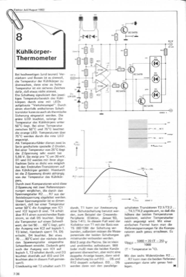 Kühlkörper-Thermometer (LEDs)