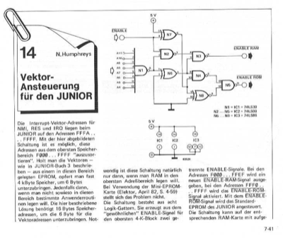 Vektor-Ansteuerung für JUNIOR