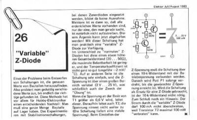 Variable Z-Diode