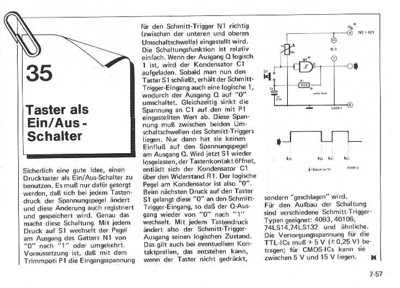 Taster als Ein/Aus-Schalter (1 Gatter)