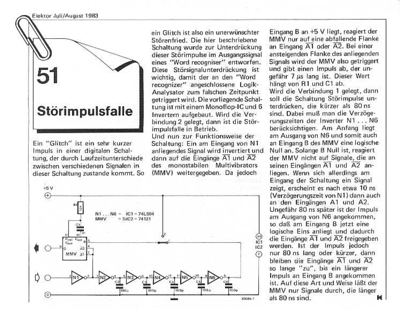 Sörimpulsfalle (Glitchsupressor, Störimpulse unterdrücken)