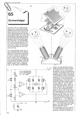 Sonnenfolger (Solarzellen Nachlaufsteuerung Motor, Brücke)