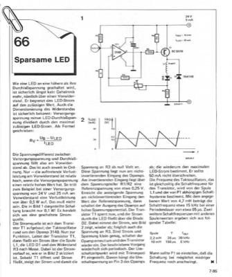 Sparsame LED (geschaltete Stromquelle)