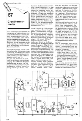 Cresthermometer (CRESCENDO'-Peripherie, Kühlkörper-Temperatur)