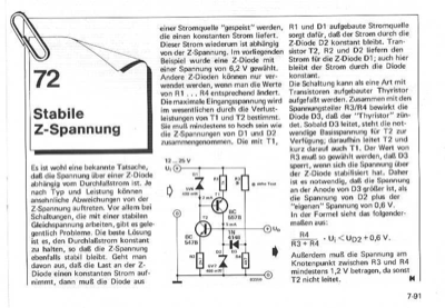Stabile Zener-Spannung (konstanter Durchlasstrom)