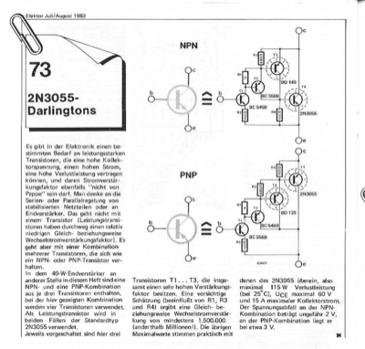 Darlington mit 2N3055
