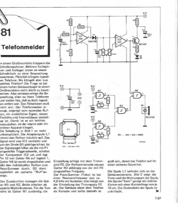 Telefonmelder (Induktiv, Piezo-Summer)