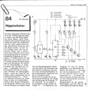 Hippimitator (Pferdegangart, LEDs)