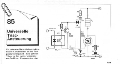 Universelle Triac-Ansteuerung (induktive Belastung)