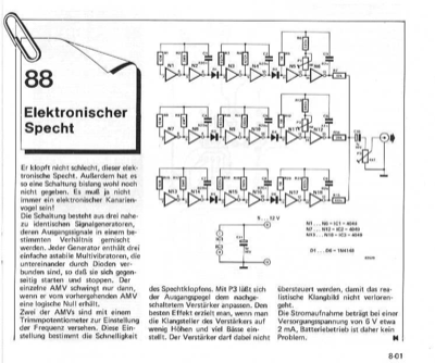 Elektronischer Specht