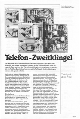 Telefon-Zweitklingel (übers Lichtnetz)