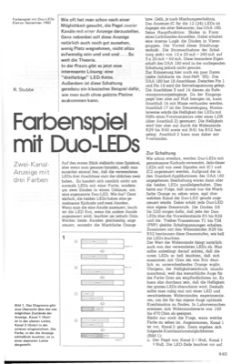 Farbenspiel mit duo LEDs (2 Pegel mit 1 Anzeige)