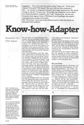 Know How Adapter