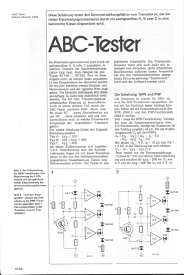 Transistor-Tester (Verstärkung)