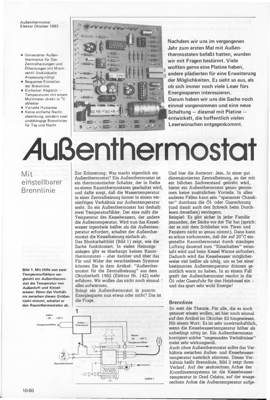 Aussen-Thermostat (Zentral-Heizung)