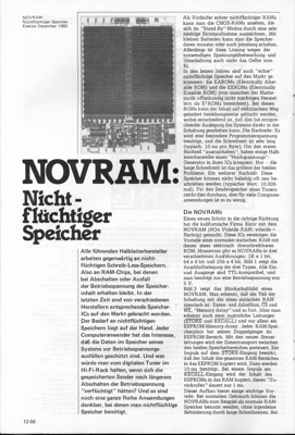 NOVRAM (Nichtflüchtiger Speicher)