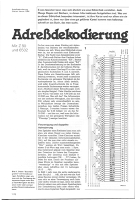 Adress-Dekodierung (Z80 6502)