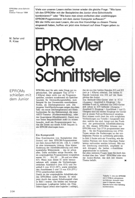 EPROM-Programmierer (am Junior-Computer-Bus)