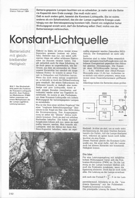 Konstant-Lichtquelle (Batterie-Schaltregler)